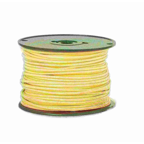 Primary Wire, Hook Up; GPT, 8 AWG, 1C C, Yellow, PVC, Stranded, 60V, 100 ft.